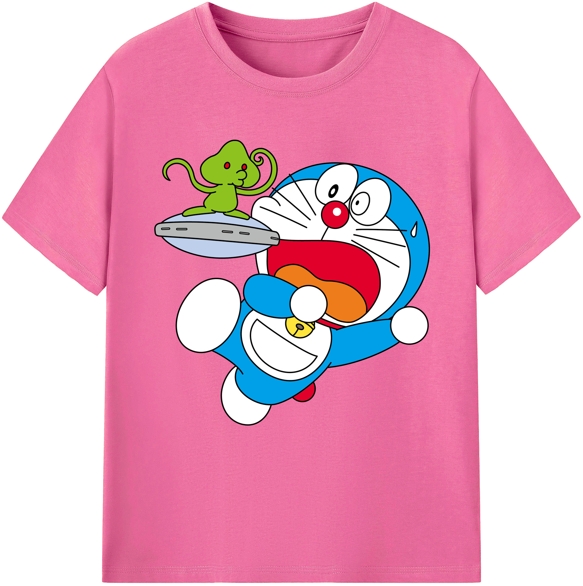 （画像用） ドラえもん Doraemon レディースカジュアルプリントTシャツ（綿100％）